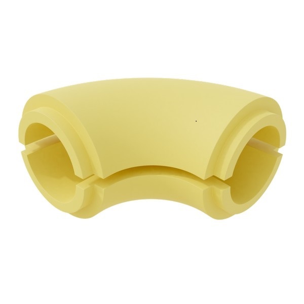 Отвод 90 градусов ППУ 180x50 мм без покрытия