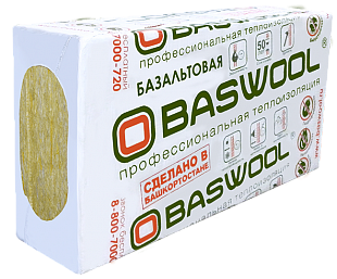 Утеплитель BASWOOL 50 - Стандарт 1200х600х100 мм, 6 шт. уп