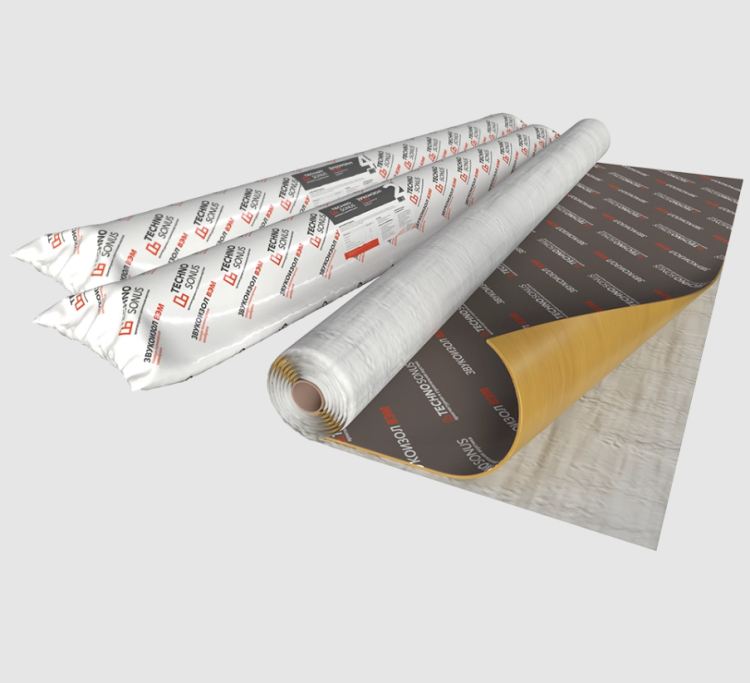 Мембрана Техносонус Звукоизол ВЭМ 2 2500х1200х2 мм